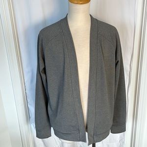 OAK + FORT Open Cardigan with Pockets in Grey Size XS
